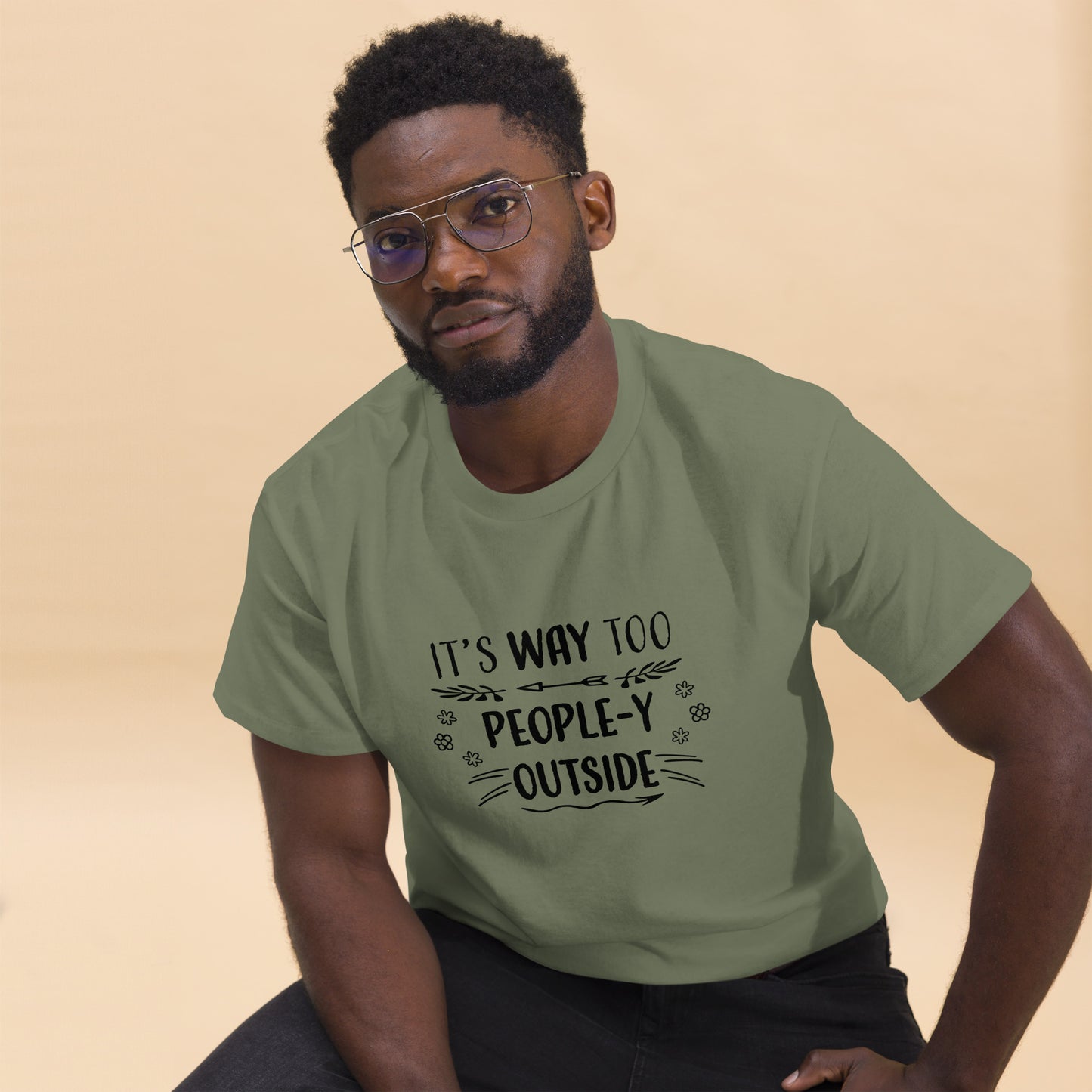 "Way Too People-y" Men's classic tee